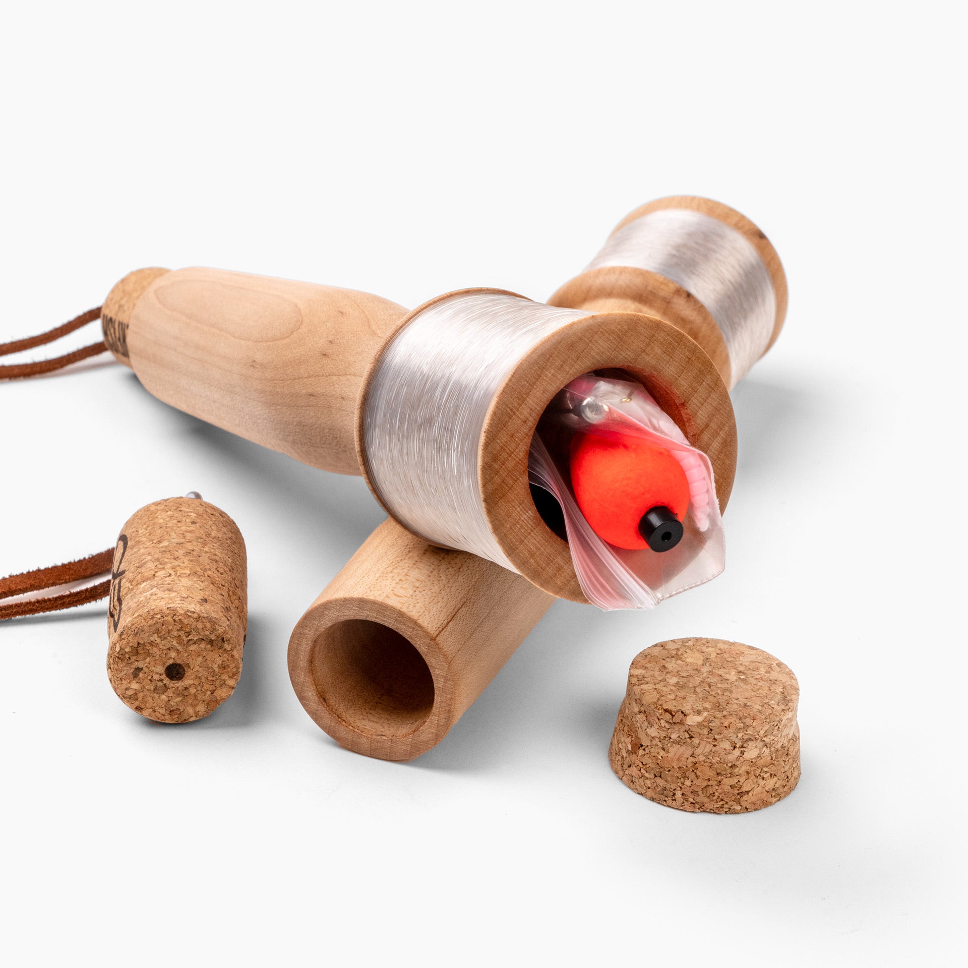 Maple Hand-Fishing Reel & Hand-Line Fishing Kit Maple Hand-Fishing Reel & Hand-Line Fishing Kit