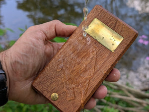 Daggerfish Wooden Flybox showcasing natural water repellent wood finish