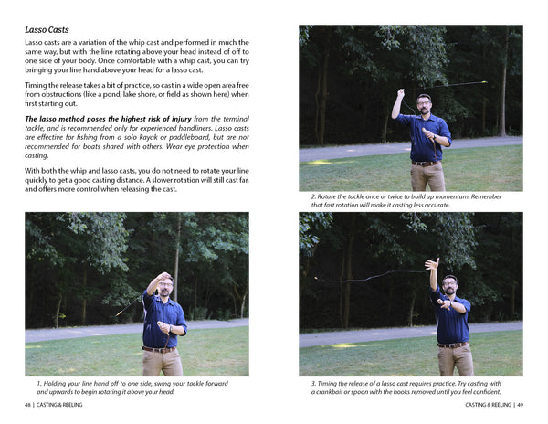 instrucitons for how to cast a handline; handline fishing casting methods from the Daggerfish Handline Fishing Field Manual