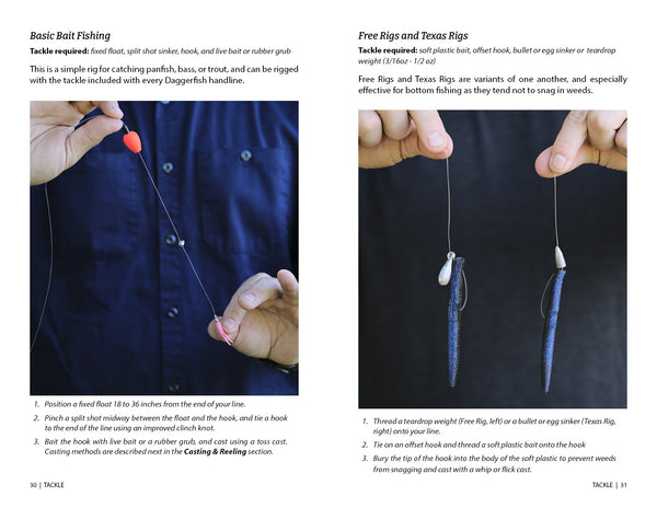 Fishing tackle recomendations for handline fishing from the Daggerfish Handline Fishing FIeld Manual